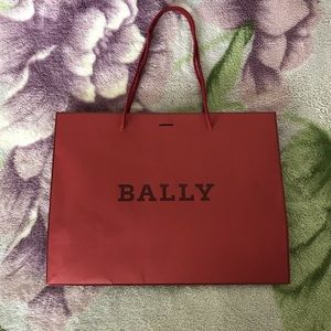 Bally Gift Bag in Dark Red